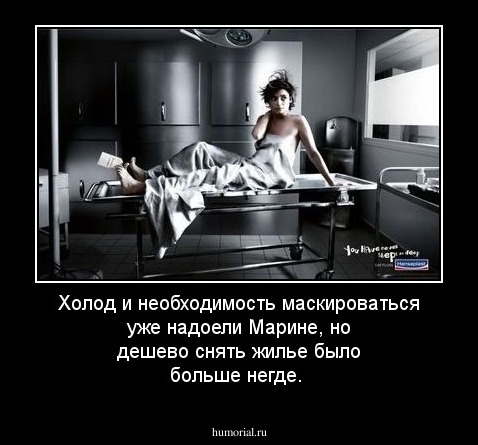 Холод и необходимость маскироваться уже надоели Марине, но дешево снять жилье было больше негде.