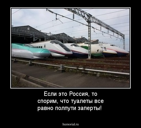 Если это Россия, то спорим, что туалеты все равно полпути заперты!