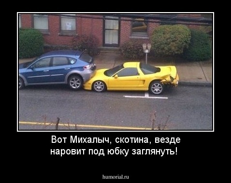 Вот Михалыч, скотина, везде наровит под юбку заглянуть!