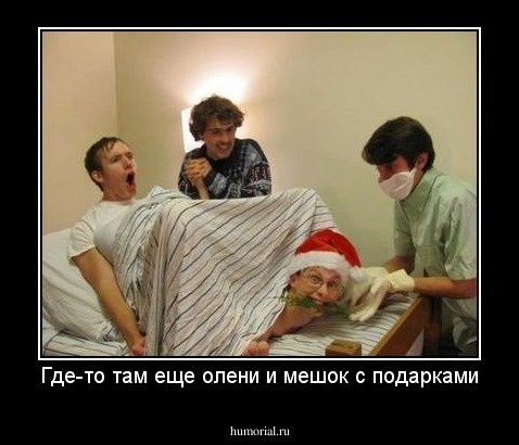 Где-то там еще олени и мешок с подарками