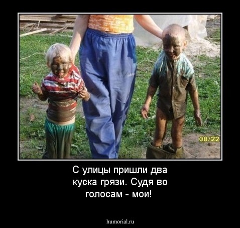 С улицы пришли два куска грязи. Судя во голосам - мои!