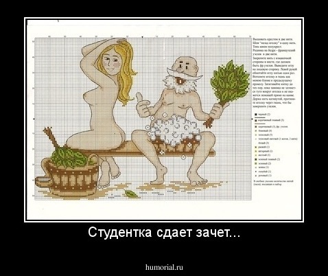 Студентка сдает зачет...