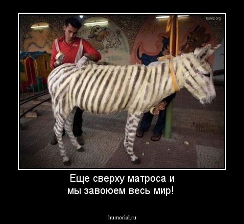 Еще сверху матроса и мы завоюем весь мир!