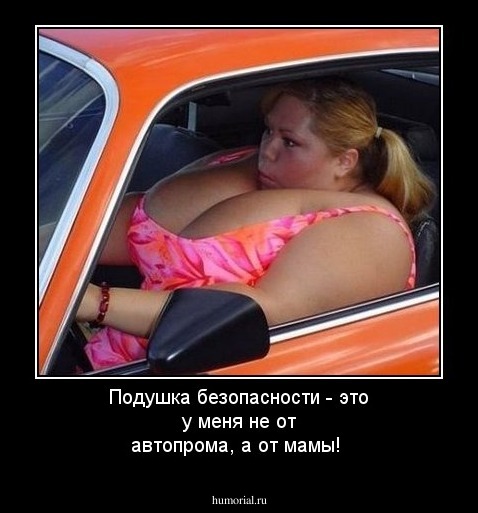 Подушка безопасности - это у меня не от автопрома, а от мамы!
