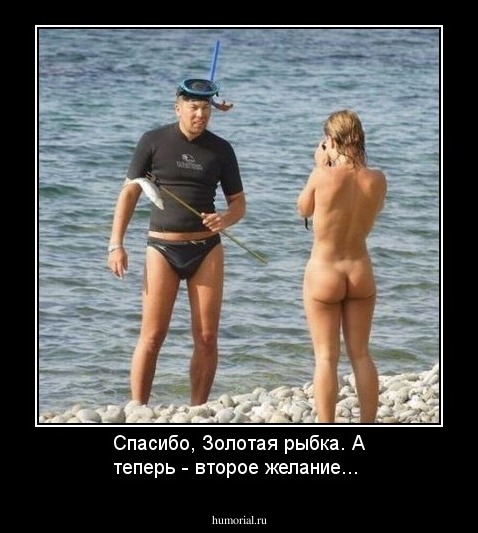 Спасибо, Золотая рыбка. А теперь - второе желание...