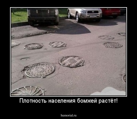Плотность населения бомжей растёт!