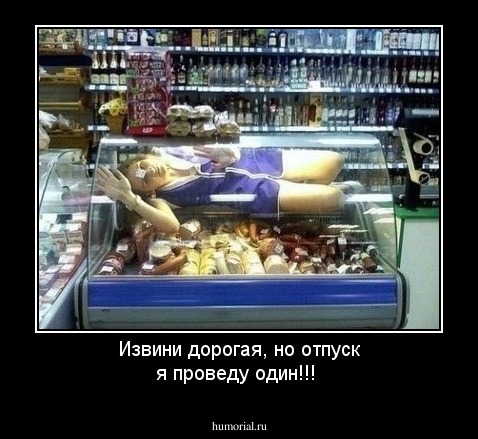 Извини дорогая, но отпуск я проведу один!!!
