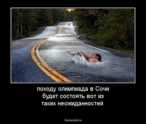 походу олимпиада в Сочи будет состоять вот из таких неожиданностей 