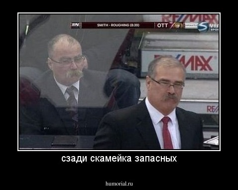 сзади скамейка запасных