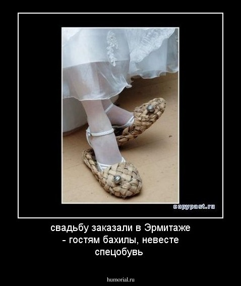  свадьбу заказали в Эрмитаже - гостям бахилы, невесте спецобувь 