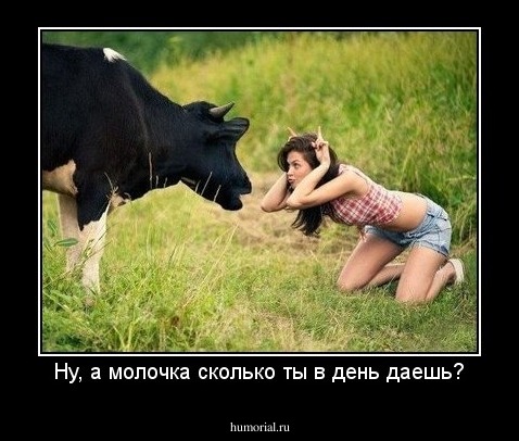 Ну, а молочка сколько ты в день даешь?