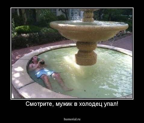 Смотрите, мужик в холодец упал!