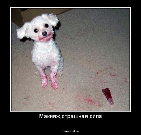 Макияж,страшная сила
