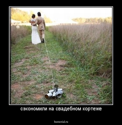 сэкономили на свадебном кортеже