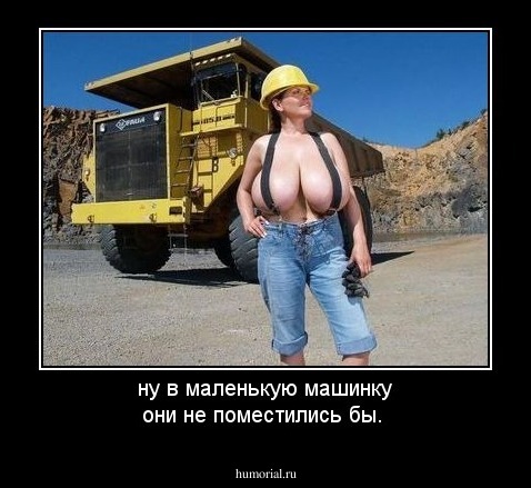 ну в маленькую машинку они не поместились бы.