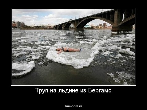 Труп на льдине из Бергамо