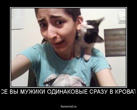 ВСЕ ВЫ МУЖИКИ ОДИНАКОВЫЕ СРАЗУ В КРОВАТЬ