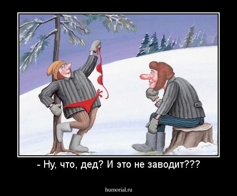 - Ну, что, дед? И это не заводит???