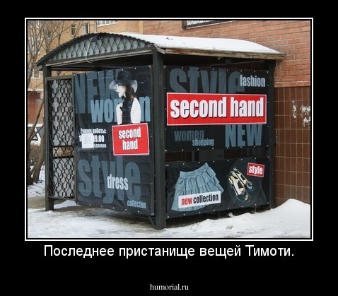 Последнее пристанище вещей Тимоти.