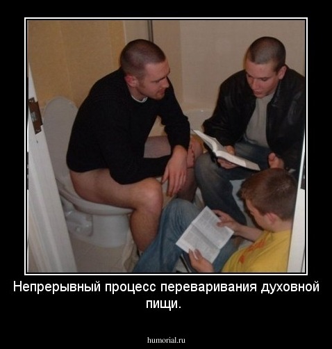 Непрерывный процесс переваривания духовной пищи.