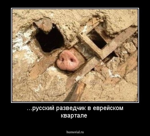 ...русский разведчик в еврейском квартале