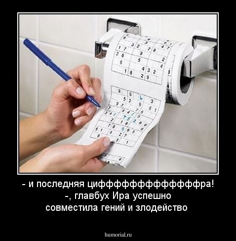 - и последняя цифффффффффффффра! -, главбух Ира успешно совместила гений и злодейство