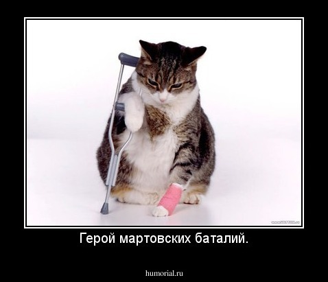 Герой мартовских баталий.