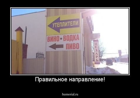 Правильное направление!