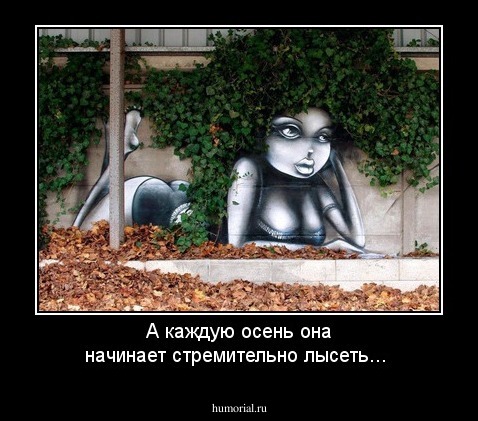 А каждую осень она начинает стремительно лысеть...