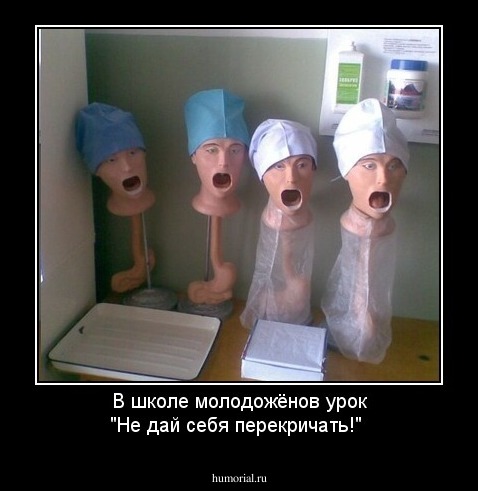 В школе молодожёнов урок "Не дай себя перекричать!"