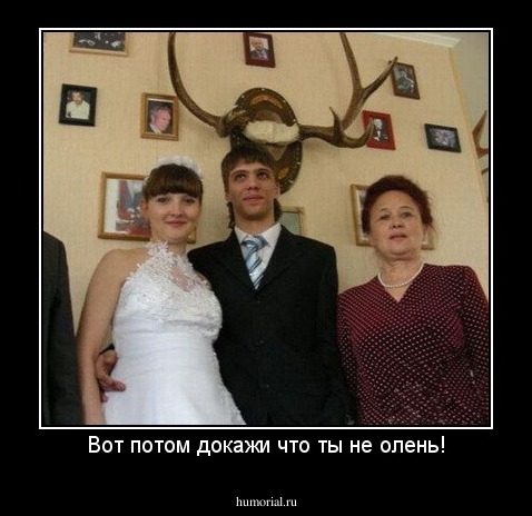 Вот потом докажи что ты не олень!