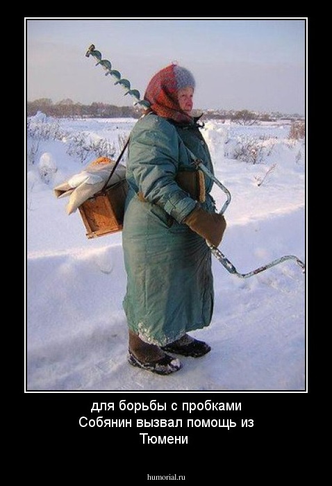 для борьбы с пробками Собянин вызвал помощь из Тюмени