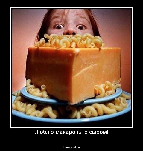 Люблю макароны с сыром!