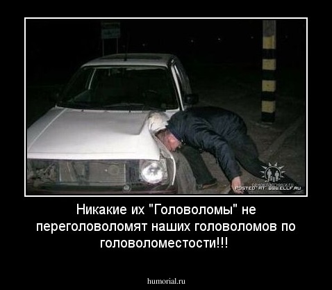 Никакие их "Головоломы" не переголоволомят наших головоломов по головоломестости!!!