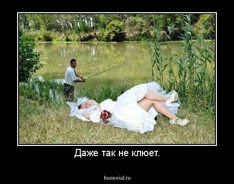 Даже так не клюет.