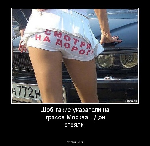 Шоб такие указатели на трассе Москва - Дон стояли