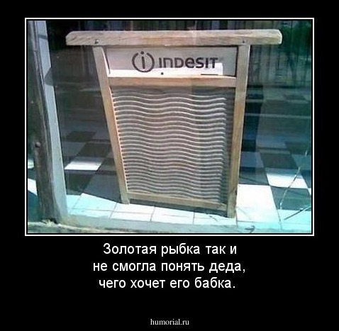 Золотая рыбка так и не смогла понять деда, чего хочет его бабка. 