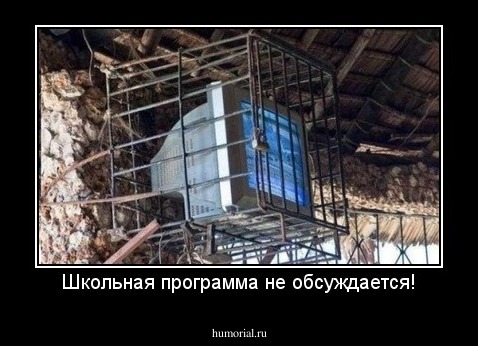 Школьная программа не обсуждается!