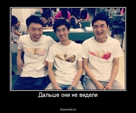 Дальше они не видели