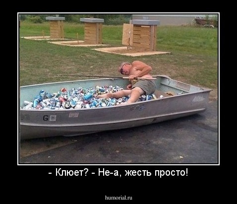 - Клюет? - Не-а, жесть просто!