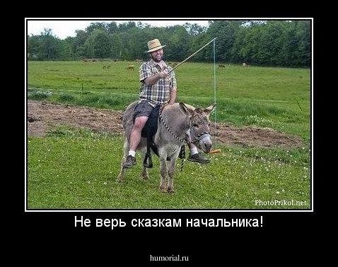 Не верь сказкам начальника!