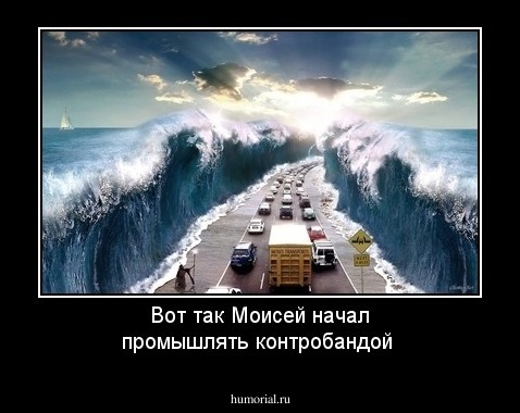 Вот так Моисей начал промышлять контробандой