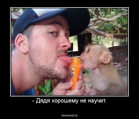 - Дядя хорошему не научит.