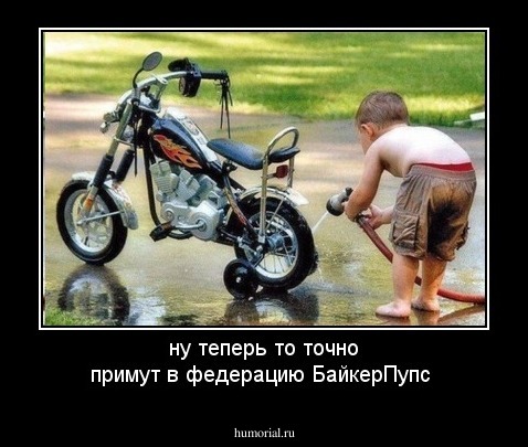ну теперь то точно примут в федерацию БайкерПупс 