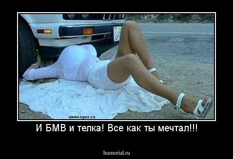 И БМВ и телка! Все как ты мечтал!!!