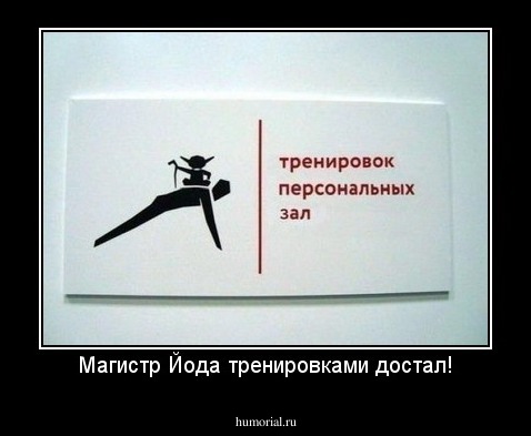 Магистр Йода тренировками достал!