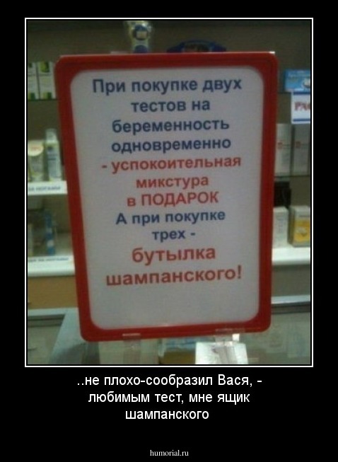 ..не плохо-сообразил Вася, - любимым тест, мне ящик шампанского