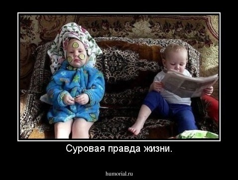 Суровая правда жизни.