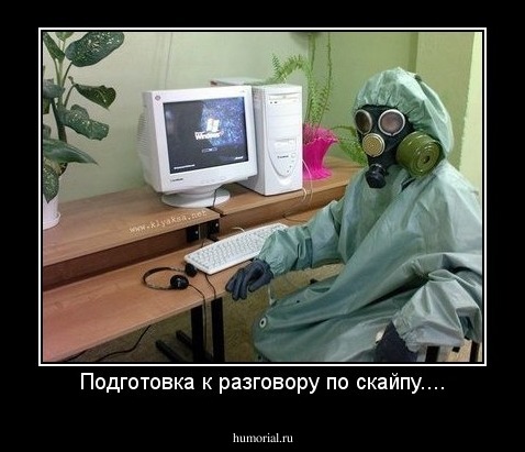 Подготовка к разговору по скайпу....