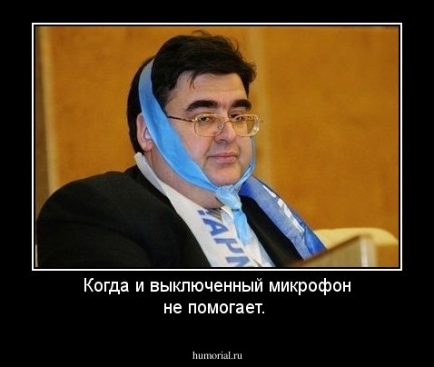 Когда и выключенный микрофон не помогает.